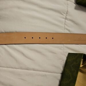 Gucci Beige Leather Belt